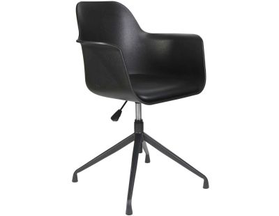 Fauteuil pivotant en polyuréthane Chicago (Noir)