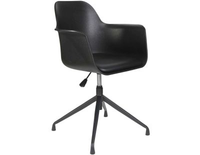 Fauteuil pivotant en polyuréthane Chicago (Noir)