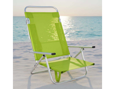 Fauteuil de plage en aluminium Maribel (Vert)