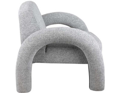 Fauteuil en polyester Brazo (Gris)