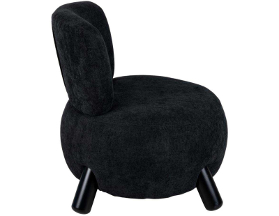 Fauteuil en polyester Busto (Noir)