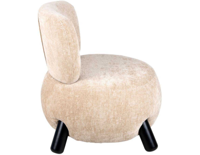 Fauteuil en polyester Busto (Sable)