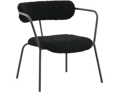 Fauteuil en polyester et acier Duffy (Noir)