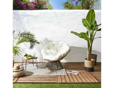 Fauteuil en polyéthylène filaire Cancun