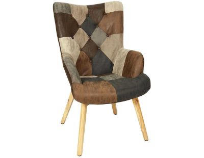 Fauteuil en polyuréthane patchwork Helsinki