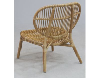 Fauteuil en rotin naturel Lazy