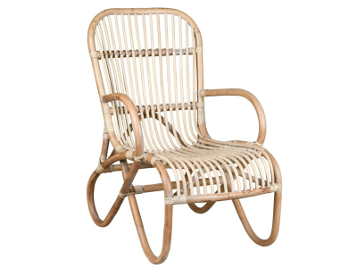Fauteuil cocooning en rotin naturel
