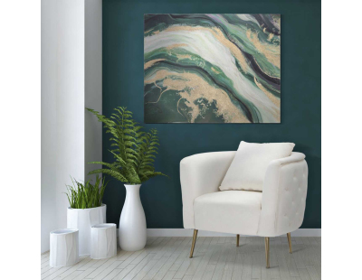 Fauteuil en tissu Bucarest 76 x 74 x 71 cm (Crème)