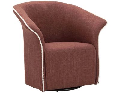 Fauteuil en tissu Siena 83.5 x 66 x 80 cm (Bordeaux)