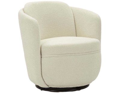Fauteuil en tissu Torino 70 x 72 x 75 cm (Crème)