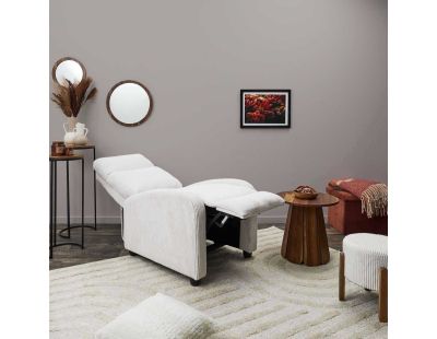 Fauteuil en tissu côtelé 3 positions ajustables Scott