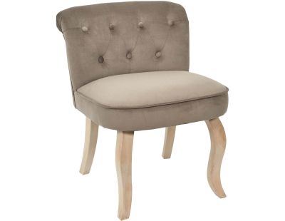 Fauteuil en velours Eleonor (Taupe)