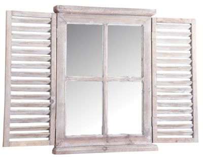 Miroir en bois teinté vieilli (Taille 1)