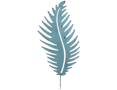 Feuille déco en métal antique à planter