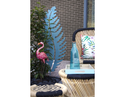 Feuille déco en métal antique à planter