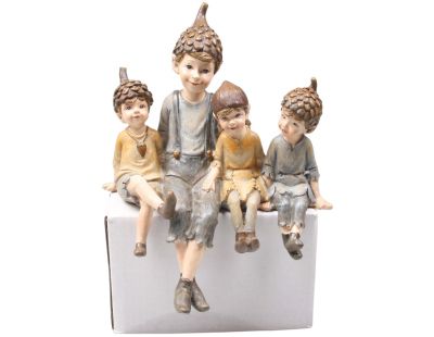 Figurine fée en résine (Quatre fées assises)