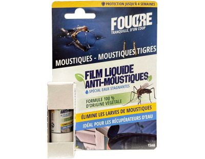 Film liquide larvicides anti moustiques et larves de moustiques 15ml (Unitaire)