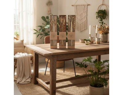 Fleurs séchées naturelles 60 cm Forever (Lot de 3)