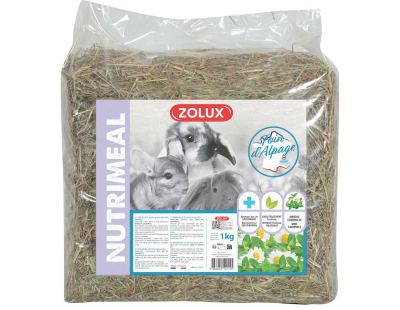 Foin d'alpages aromatisé pour rongeurs Premium Nutrimeal 1 kg (Menthe-camomille)