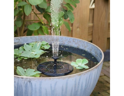 Fontaine extérieure ronde en résine alimentation solaire (Fontaine seule)