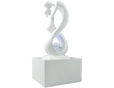 Fontaine d'intérieur design éclairage LED Amor (Blanc)