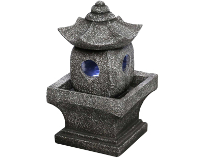 Fontaine en polyrésine Pagode 18 x 17 x 29 cm