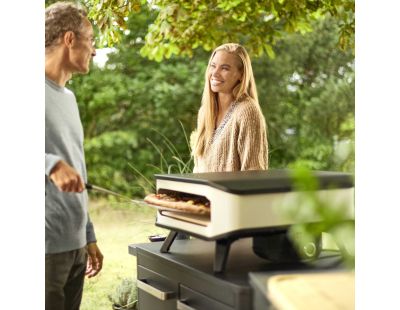 Four à pizza électrique 230V/2200W avec porte (Surface de cuisson : 42.5 x 42.5 cm)