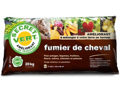 Fumier de cheval biologique 20 kg