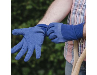 Gants de jardinage latex polyvalents All around (Bleu - taille L)