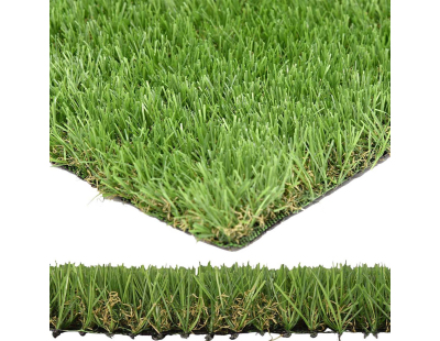 Gazon artificiel en rouleau 4m x 1m (Hauteur 25 mm - Vert pin Vert bambou)