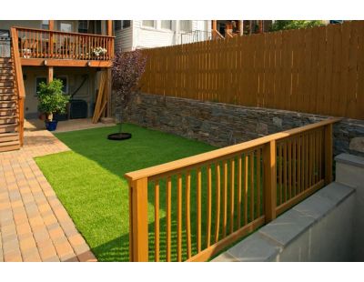 Gazon artificiel en rouleau 4m x 1m (Hauteur 35 mm - coloris Vert pin Vert bambou)