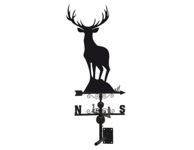 Girouette cerf en Fer forgé