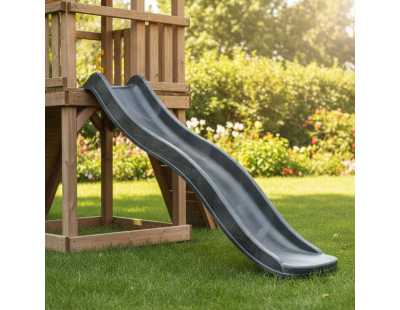Glissière de toboggan avec vague en PEHD Tweeb 175cm (Anthracite)