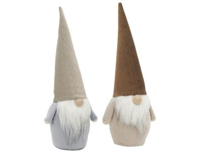 Gnomes en tissu 2 coloris assortis (Lot de 2)