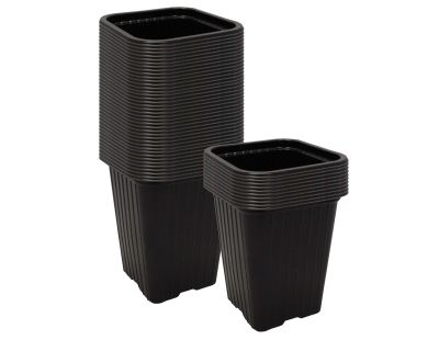 Godet en PVC noir 7.3 x 7.3 x 8 cm (Lot de 50)