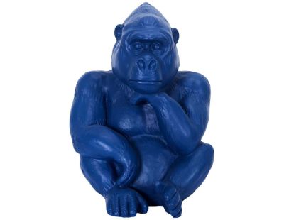 Gorille assis en magnésia 54 cm (Bleu)