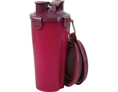 Gourde 2 en 1 Bivouak 700 ml (Rouge)