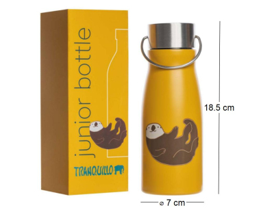 Gourde enfant en acier inoxydable 500ml (Paresseux)
