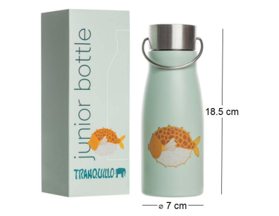 Gourde enfant en acier inoxydable 500ml (Poisson)