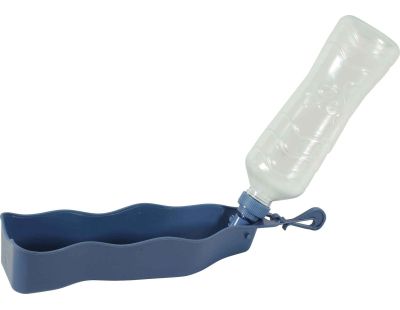 Gourde en plastique pliable Bivouak (Bleu)