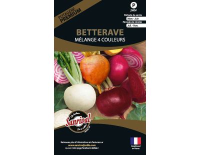 Graines potagères premium betterave (Mélange 4 couleurs)