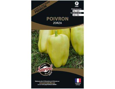 Graines potagères premium poivron (Blanc Zorza)