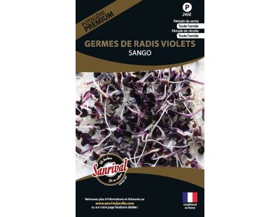 Graines potagères prenium germes de radis violets