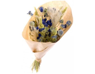 Grand bouquet  de fleurs séchées Mix (Bleu)