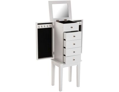 Grande armoire à bijoux en bois Charme
