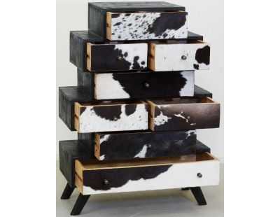 Grande commode Zigzag Vache noire