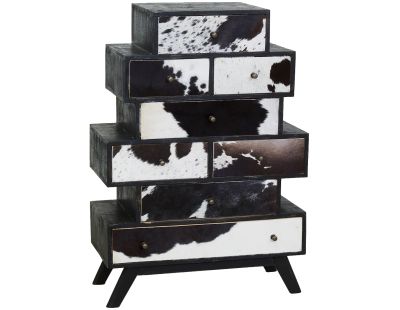 Grande commode Zigzag Vache noire