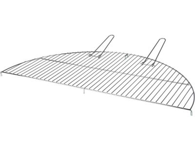 Grille barbecue semi-circulaire en métal pour brasero de 80 cm