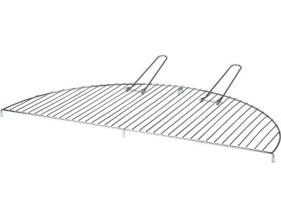 Grille barbecue semi-circulaire en métal pour brasero de 70 cm