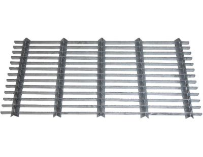 Grille gratte-pieds en acier galvanisé 40 x 80 cm